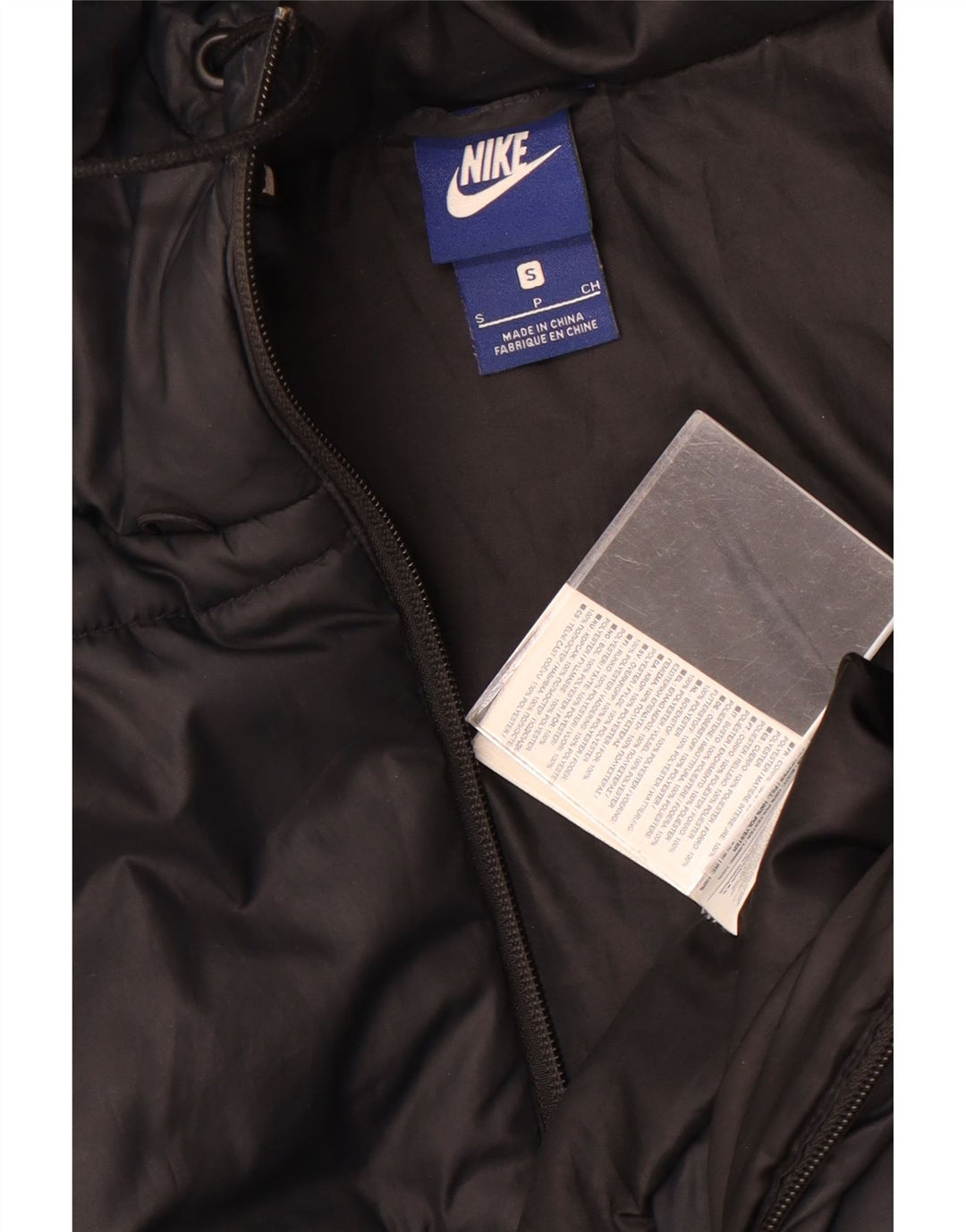 Nike polstret hættejakke til kvinder UK 10 Lille sort polyester