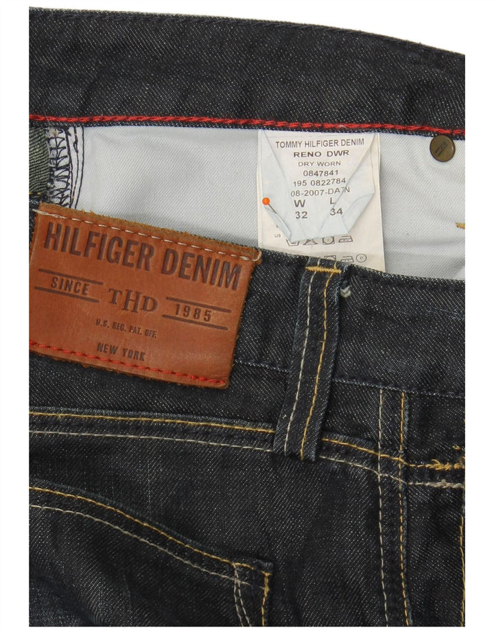 TOMMY HILFIGER Straight jeans til mænd W32 L34 Marineblå bomuld