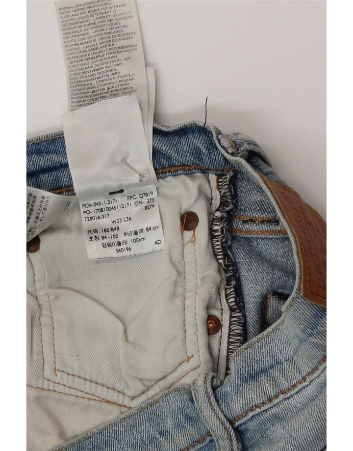 Levi's Herre 511 Slim Jeans W33 L30 Blå Bomuld