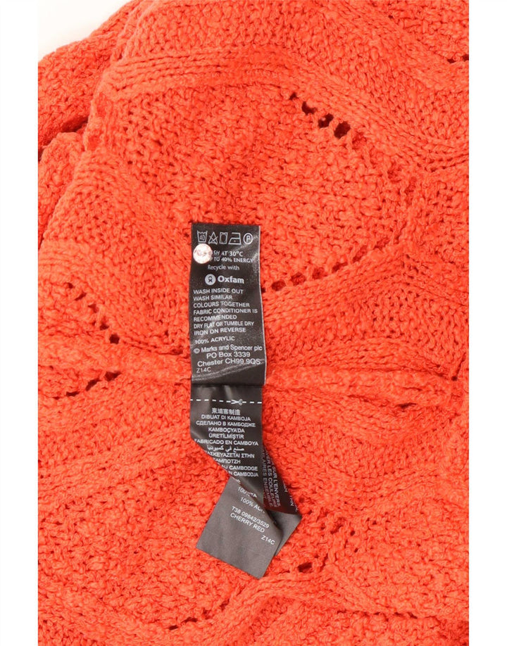 Marks & Spencer Dame sweater med rund hals DK 14 Medium Orange