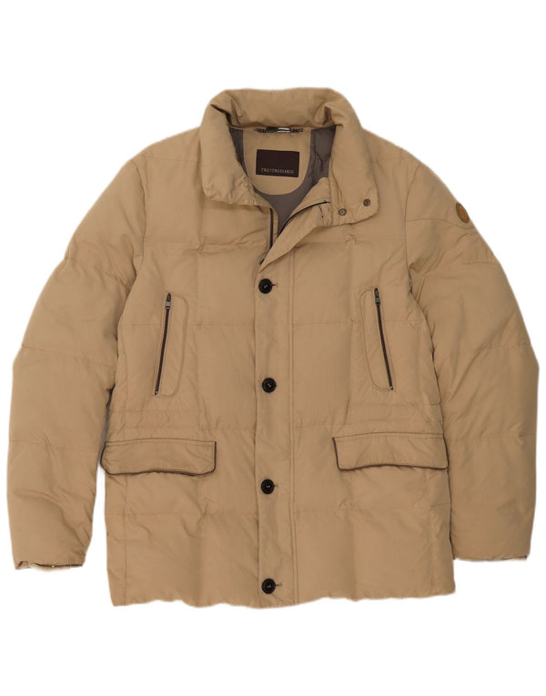 Trussardi Polstret Herrejakke UK 38 Medium Beige Polyamid