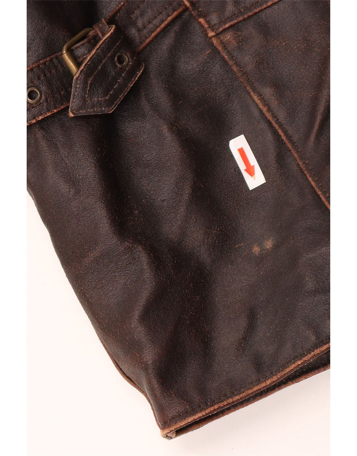 Dallas Herre Læderjakke UK 42 XL Brun Læder