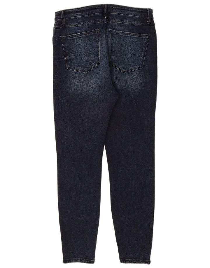ZARA Dame Skinny Jeans EU 40 Medium W30 L27 Marineblå Bomuld