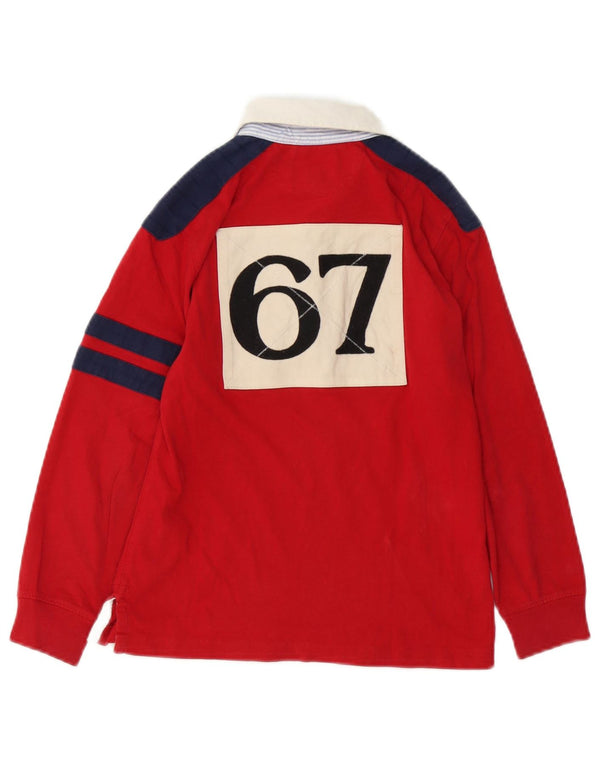 Polo Ralph Lauren drenge grafisk rugby polo skjorte 6-7 år rød farveblok