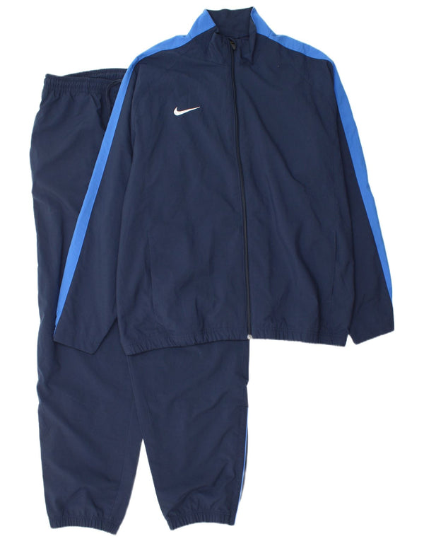 Nike fuld træningsdragt til mænd UK 44/46 XL Marineblå Colourblock Polyester