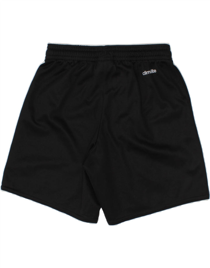 ADIDAS Boys Climalite Sport Shorts 7-8 Years Black Polyester Vintage Adidas and Second-Hand Adidas from Messina Hembry 