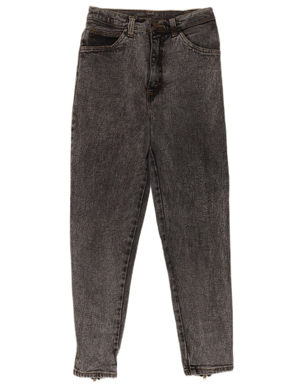 Vintage kvinders højtaljede koniske jeans W26 L26 grå