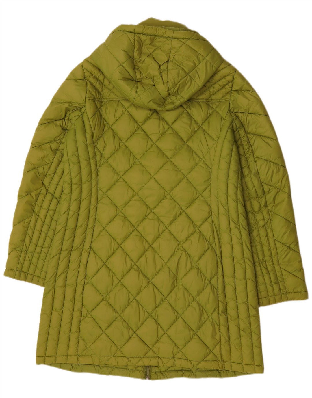 Michael Kors Dame Hætte Polstret Frakke UK 14 Medium Grøn Nylon