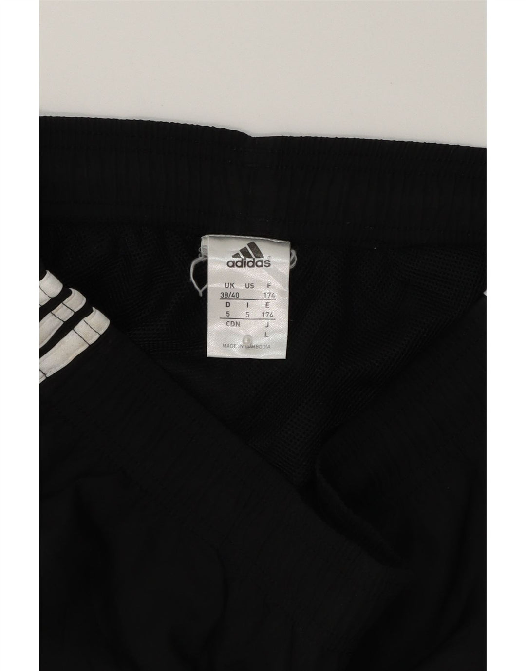 ADIDAS Herrebukser UK 38/40 Medium Black Colourblock