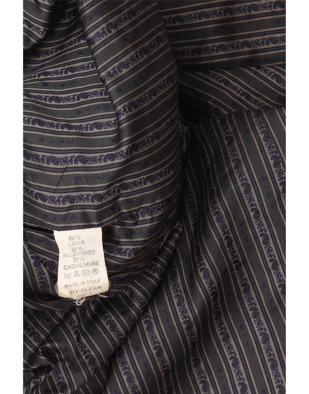 Etro herre dobbeltradet frakke UK 42 XL marineblå uld