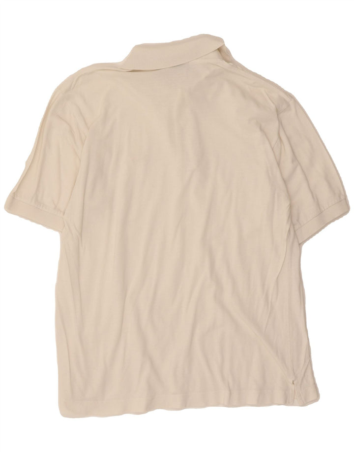 SERGIO TACCHINI Mens Polo Shirt IT 46 Small White Vintage Sergio Tacchini and Second-Hand Sergio Tacchini from Messina Hembry 