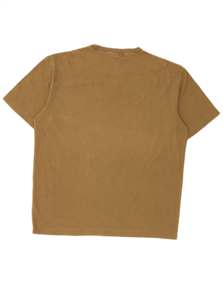 Champion Herre T-Shirt Top Medium Khaki Bomuld