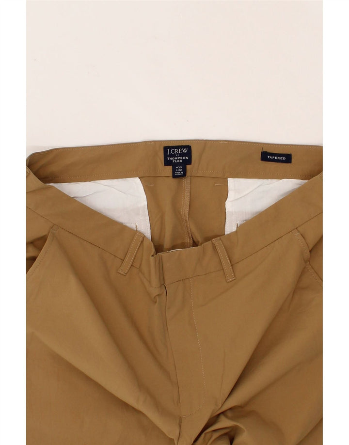 J. CREW Mens Thompson Tapered Chino Trousers W35 L32 Beige Polyester Vintage J. Crew and Second-Hand J. Crew from Messina Hembry 