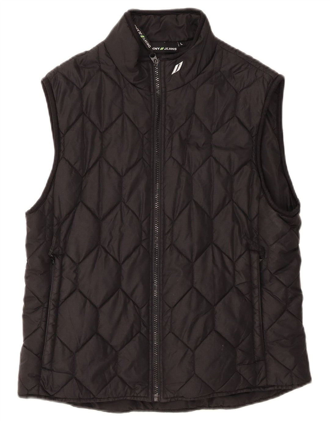 Dkny Boys Polstret Gilet 11-12 År Stor Sort Nylon