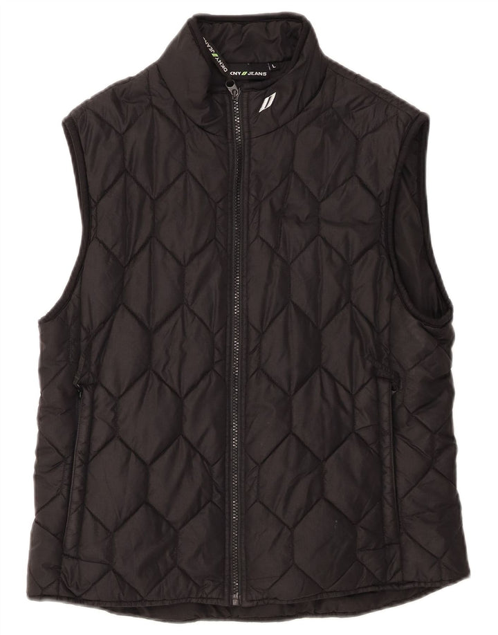 Dkny Boys Polstret Gilet 11-12 År Stor Sort Nylon