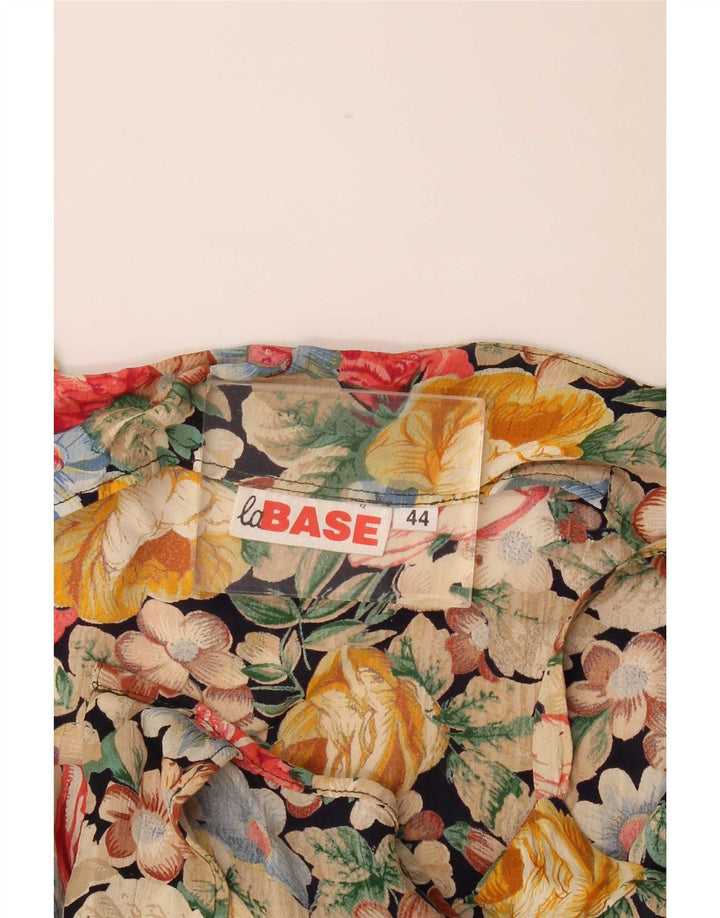 Vintage Dame Playsuit IT 44 Medium Multicolored Floral