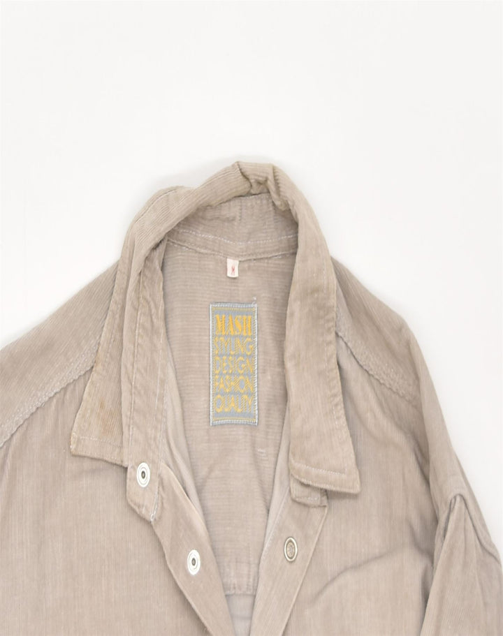 MASH Mens Corduroy Shirt Medium Beige Cotton | Vintage | Thrift | Second-Hand | Used Clothing | Messina Hembry 