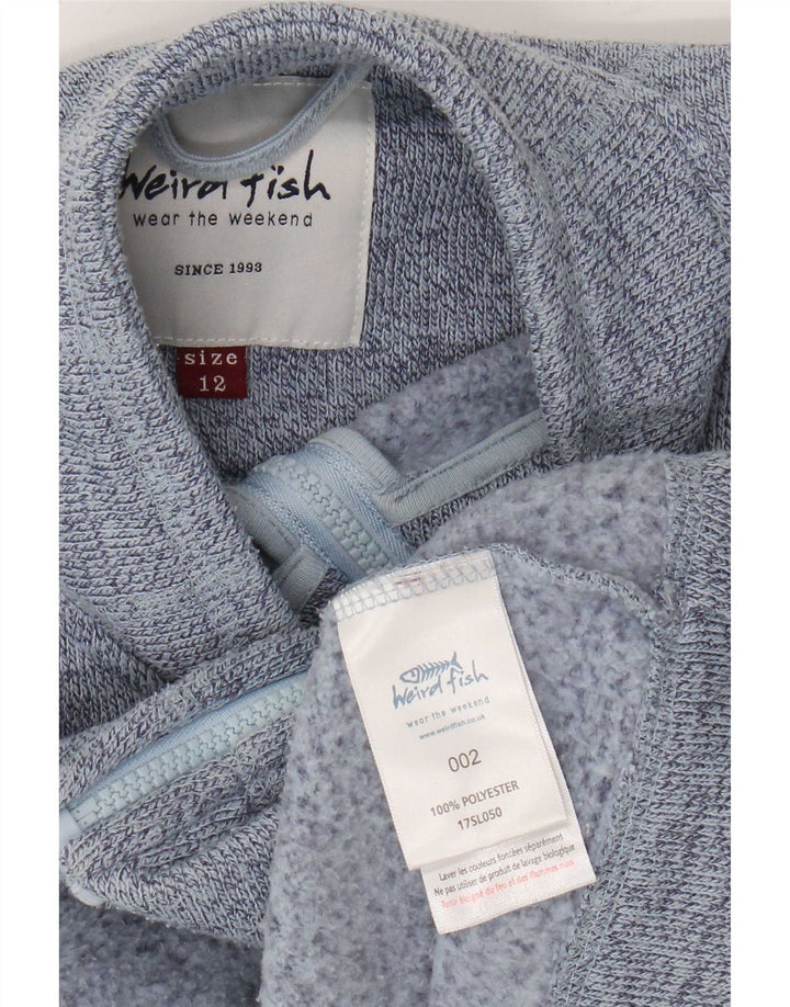 Weird Fish Dame træningsdragt Topjakke UK 12 Medium Blue Flecked Polyester