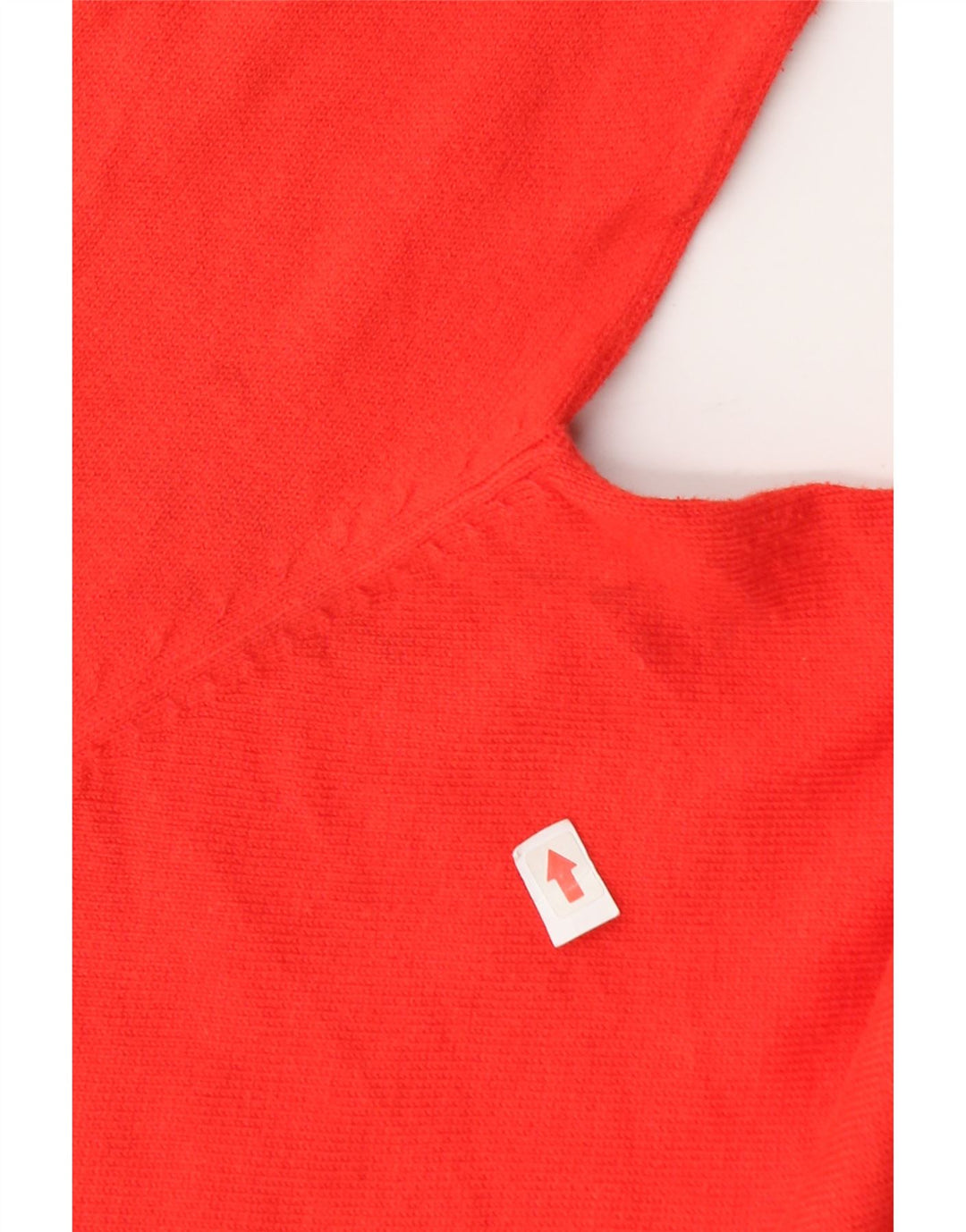 Zara Dame V-hals sweater UK 12 Medium Rød Bomuld