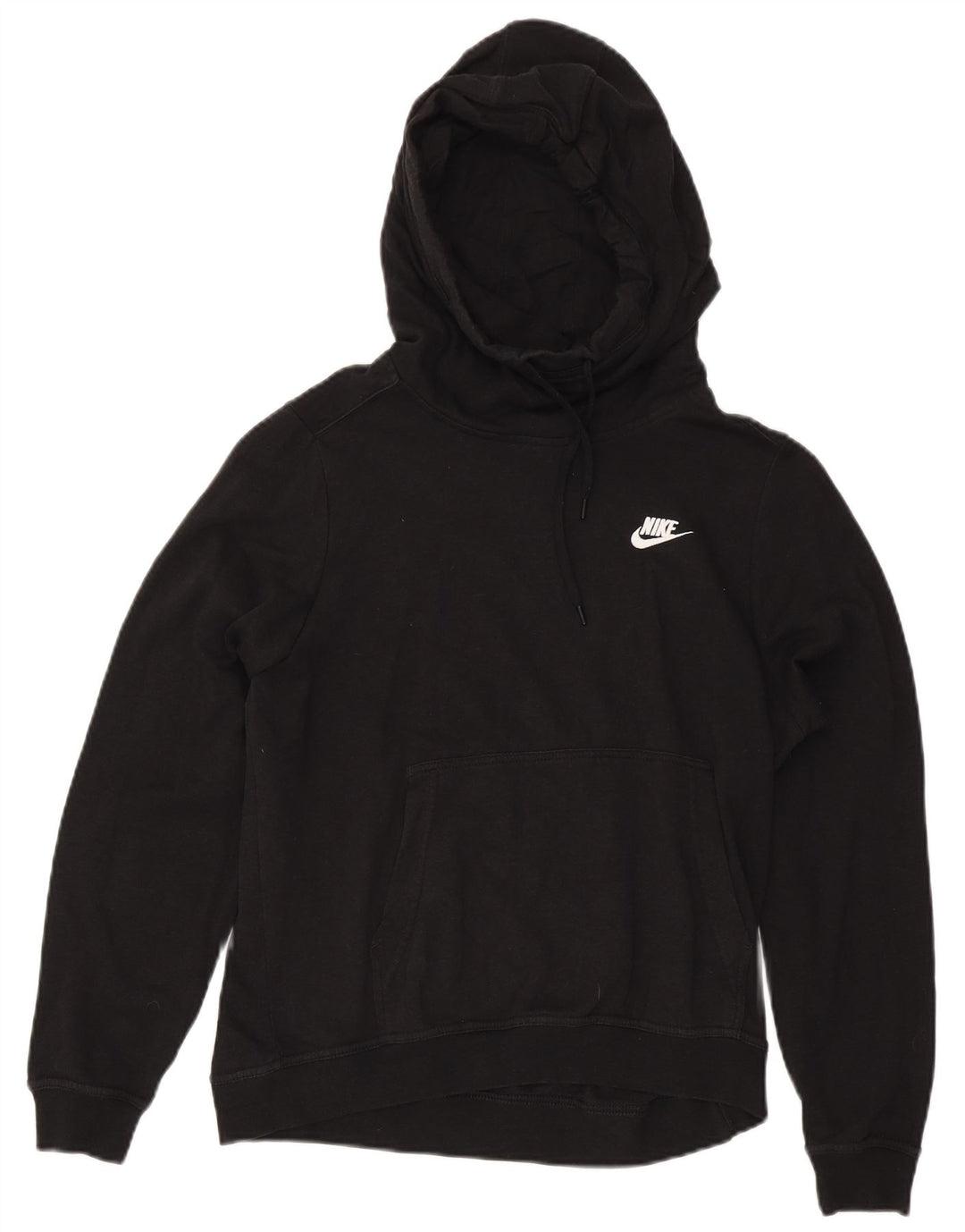 Nike Dame Hættetrøje UK 12 Medium Sort Bomuld