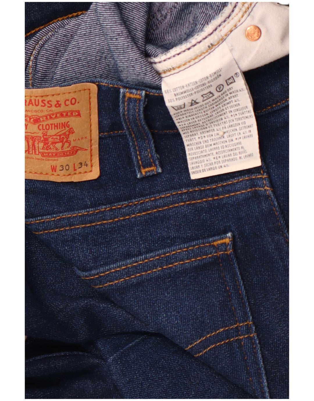 LEVI'S Herre Flared Jeans W30 L30 Blå Bomuld