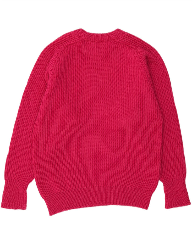 HENRI LLOYD Womens Crew Neck Jumper Sweater UK 16 Large Pink Wool Vintage Henri Lloyd and Second-Hand Henri Lloyd from Messina Hembry 