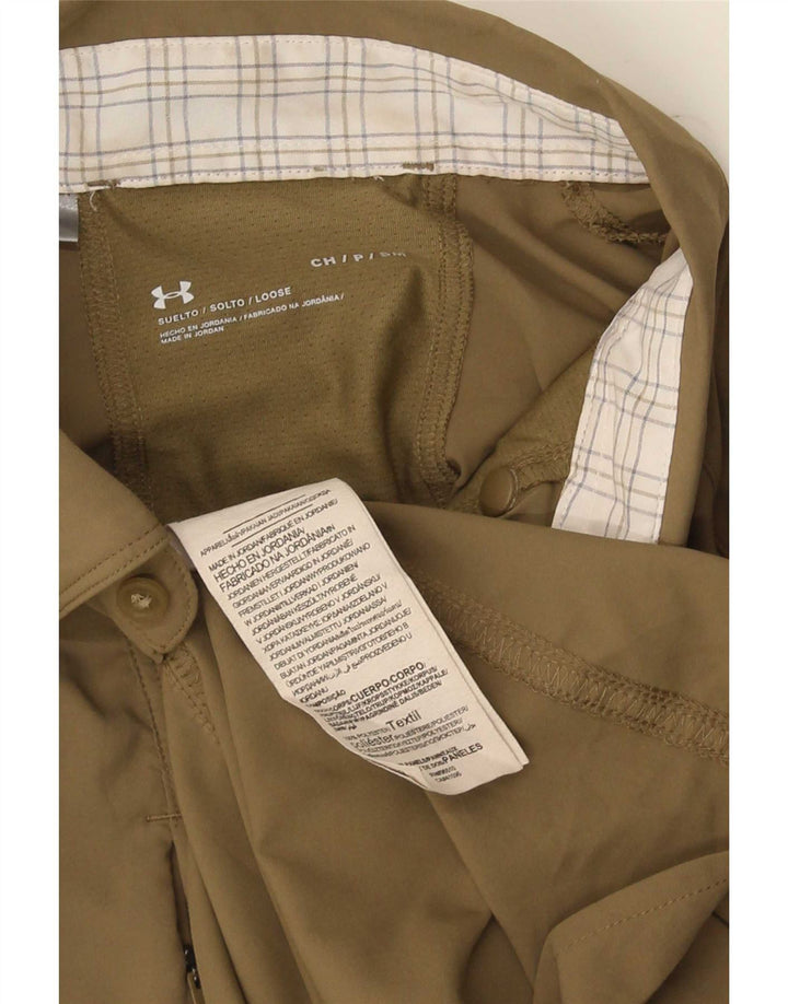 Under Armour Herre Loose Fit Shirt Lille Khaki Polyester