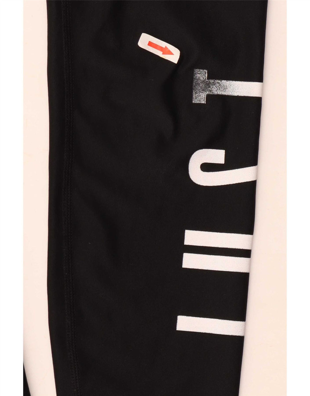 Nike Dame Dri Fit Grafiske Leggings UK 4 XS Sort Polyester