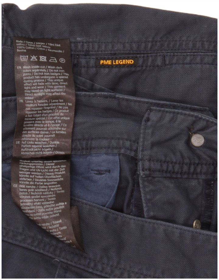 Pme Legend Herre Cargo Shorts W34 Large Navy Blue Bomuld