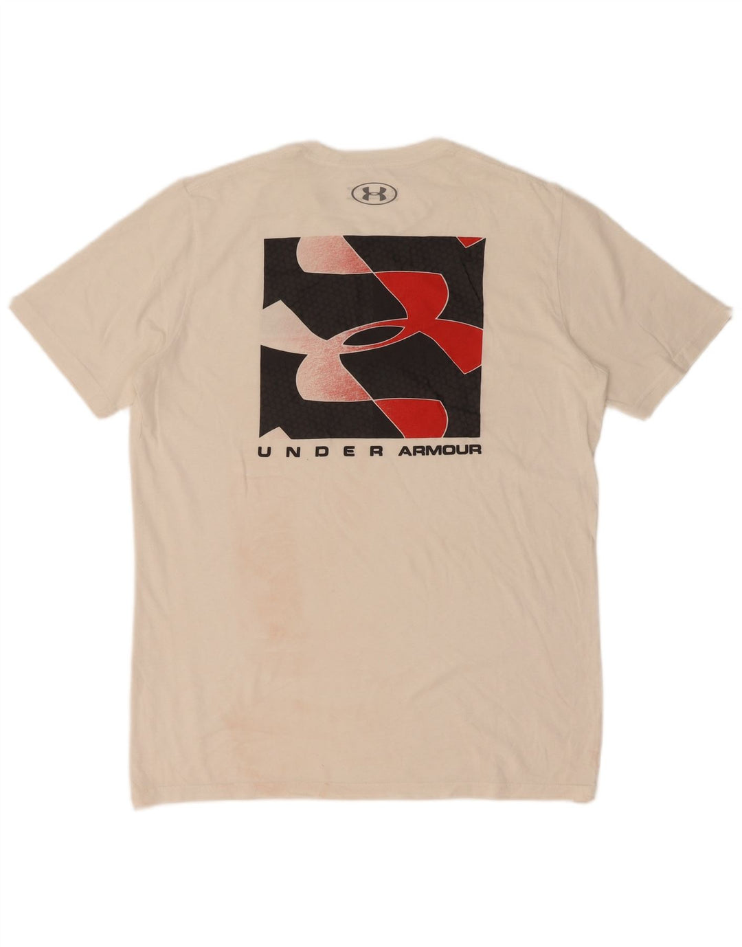 Under Armour Herre Heat Gear Grafisk T-Shirt Top Medium White