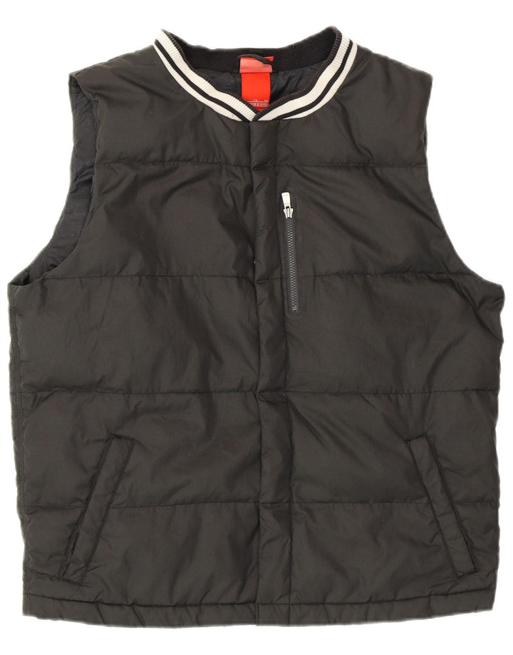 NIKE Boys Padded Gilet 13-14 Years XL Black Polyester