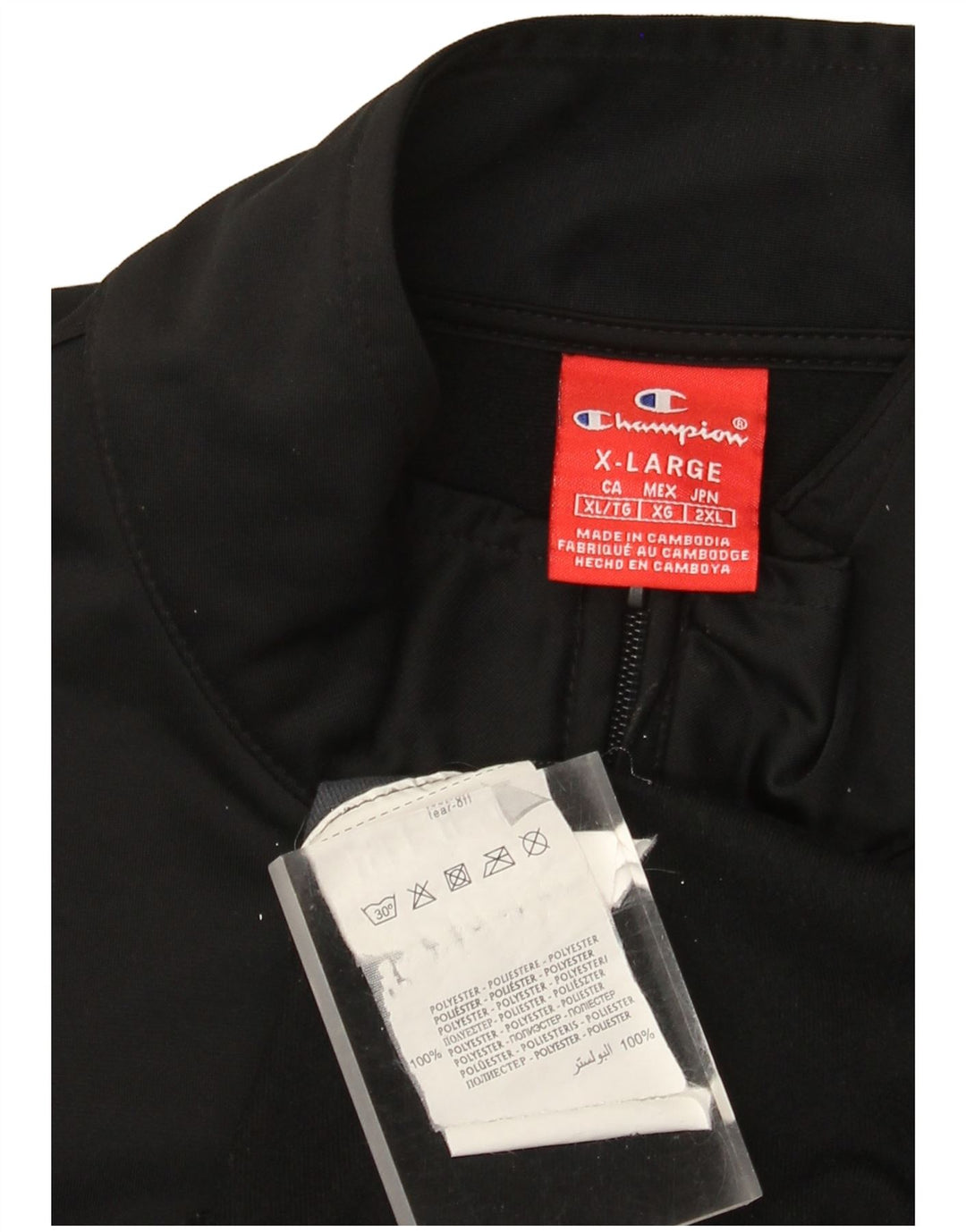 Champion Træningsdragt til mænd Topjakke XL Sort Colourblock Polyester