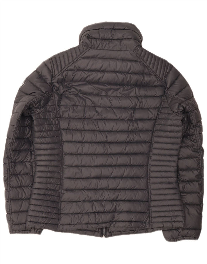 Michael Kors Dame Polstret Jakke UK 14 Medium Grå Nylon