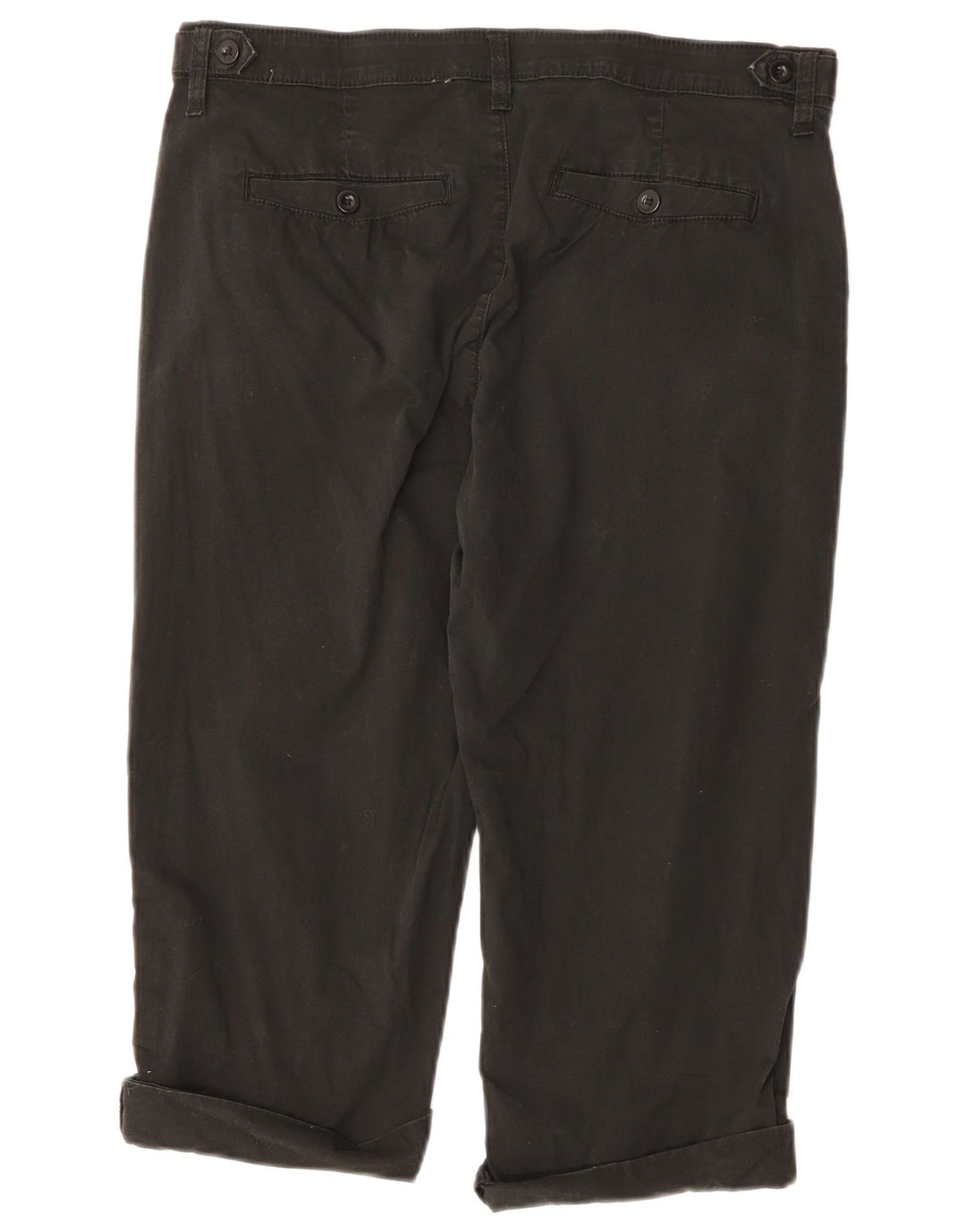 LEE Lige Capri-bukser til kvinder US 14 XL W34 L18 Sort bomuld