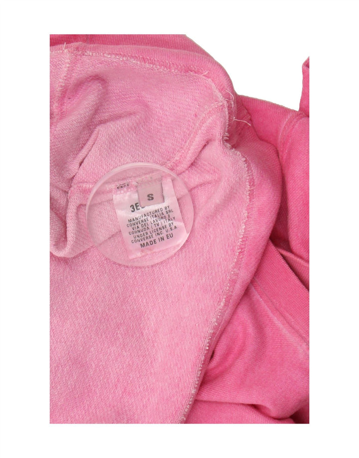 CONVERSE Womens Graphic Sweatshirt Jumper UK 10 Small Pink Cotton Vintage Converse and Second-Hand Converse from Messina Hembry 