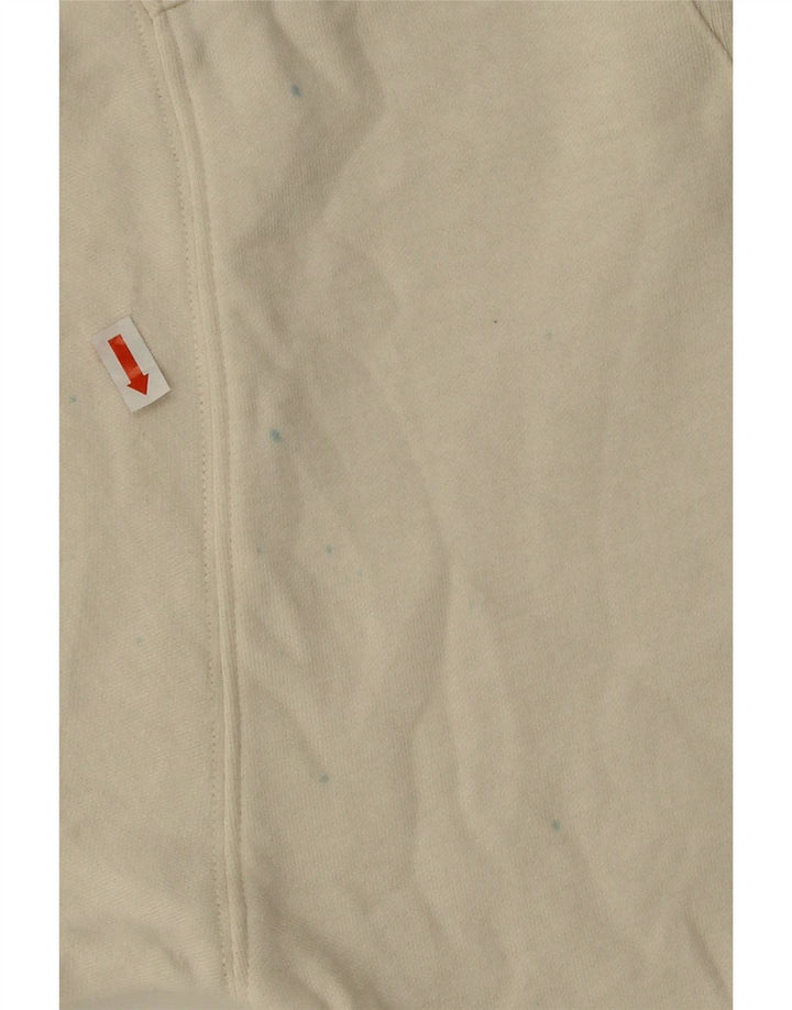 GANT Womens Zip Neck Sweatshirt Jumper UK 14 Medium White Cotton Vintage Gant and Second-Hand Gant from Messina Hembry 