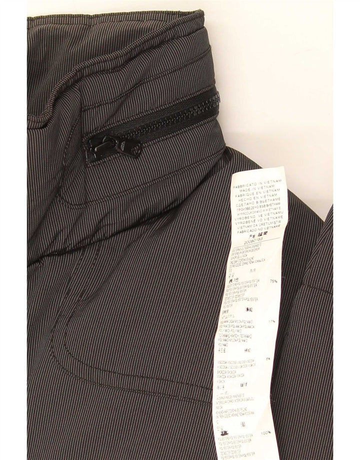 Benetton Herre hættepolstret jakke IT 52 XL Grå Colourblock Polyester