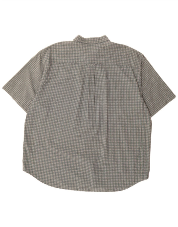 Eddie Bauer Kortærmet Herreskjorte 2XL Grå Gingham Bomuld
