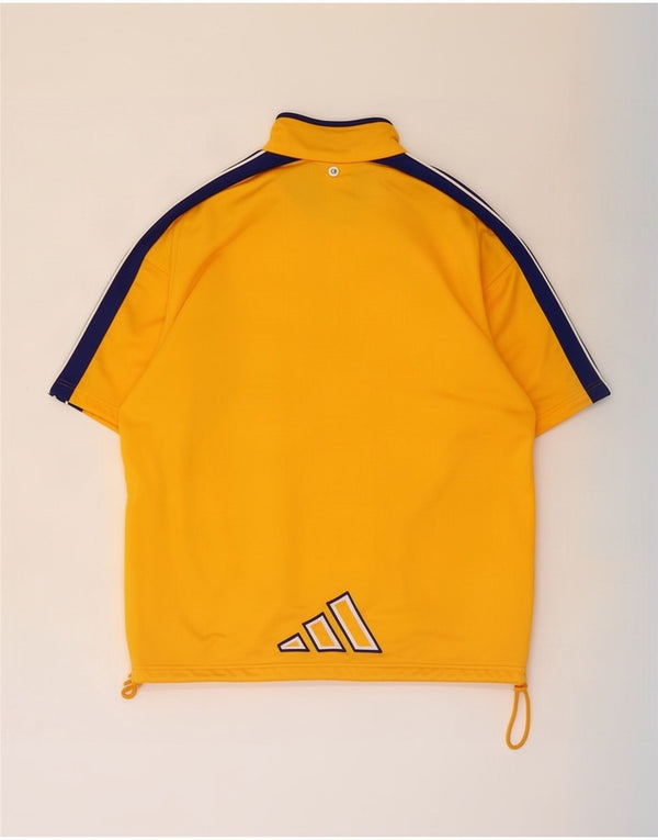 Adidas Kortærmet træningsdragt topjakke til mænd UK 40/42 Medium Yellow