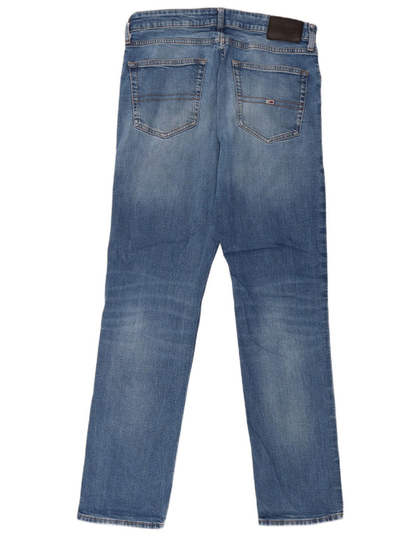 Tommy Hilfiger Herre Ryan Regular Straight Jeans W32 L32 Blå Bomuld