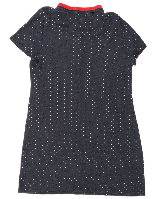 Tommy Hilfiger Dame Kortærmet Polo Dress UK 18 XL Navy Blue Spotted
