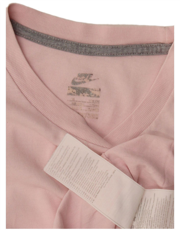 Nike Herre T-shirt Top Medium Pink Bomuld