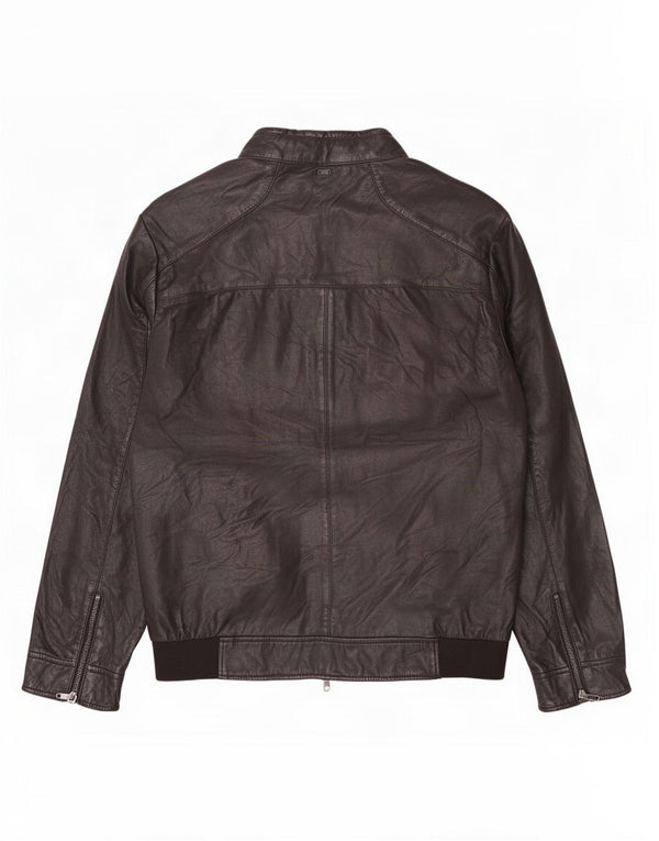 Liu Jo Mens Leather Jacket UK 42 XL Black