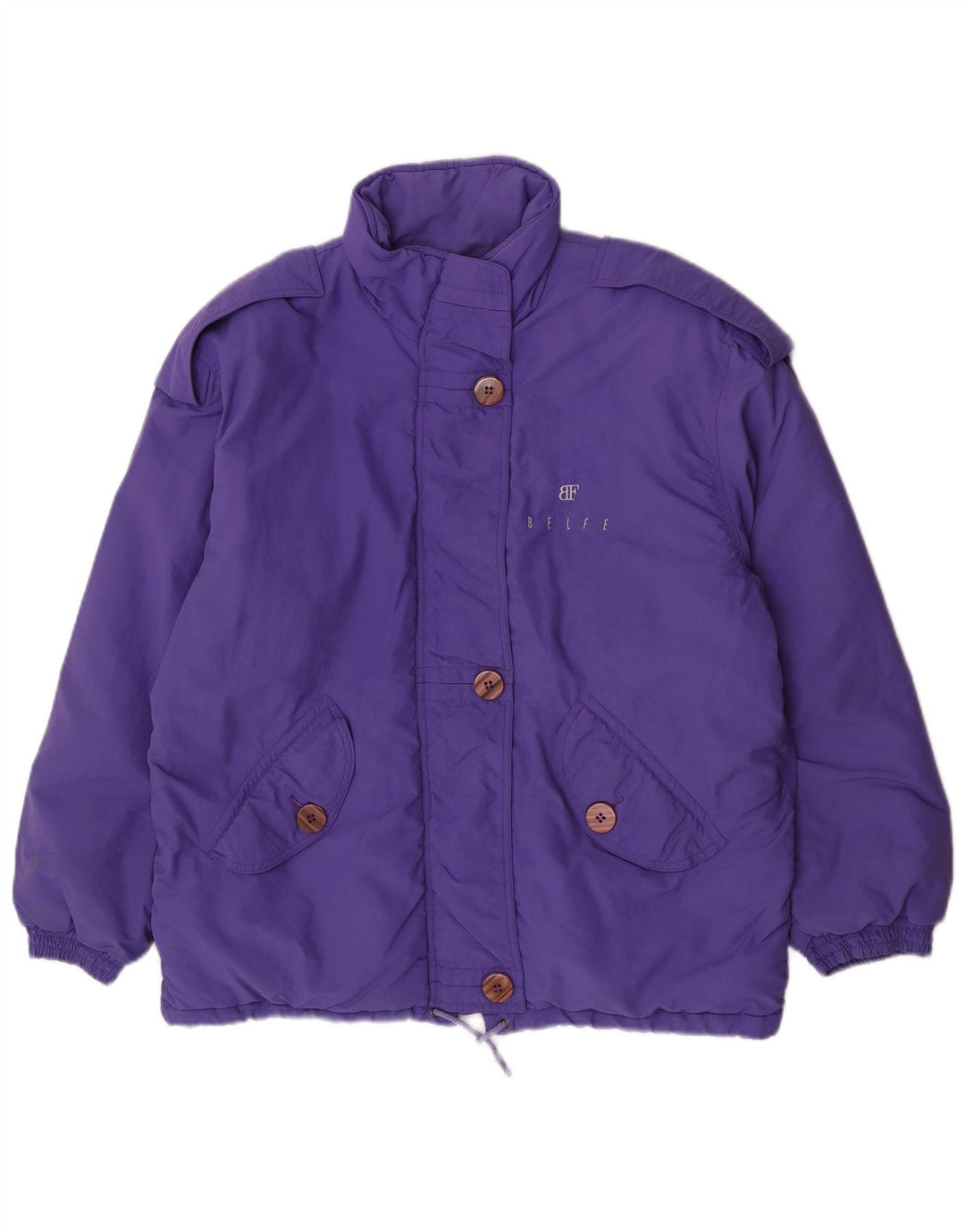 Belfe & Belfe Dame Military Oversized Polstret Jakke UK 16 Large Purple