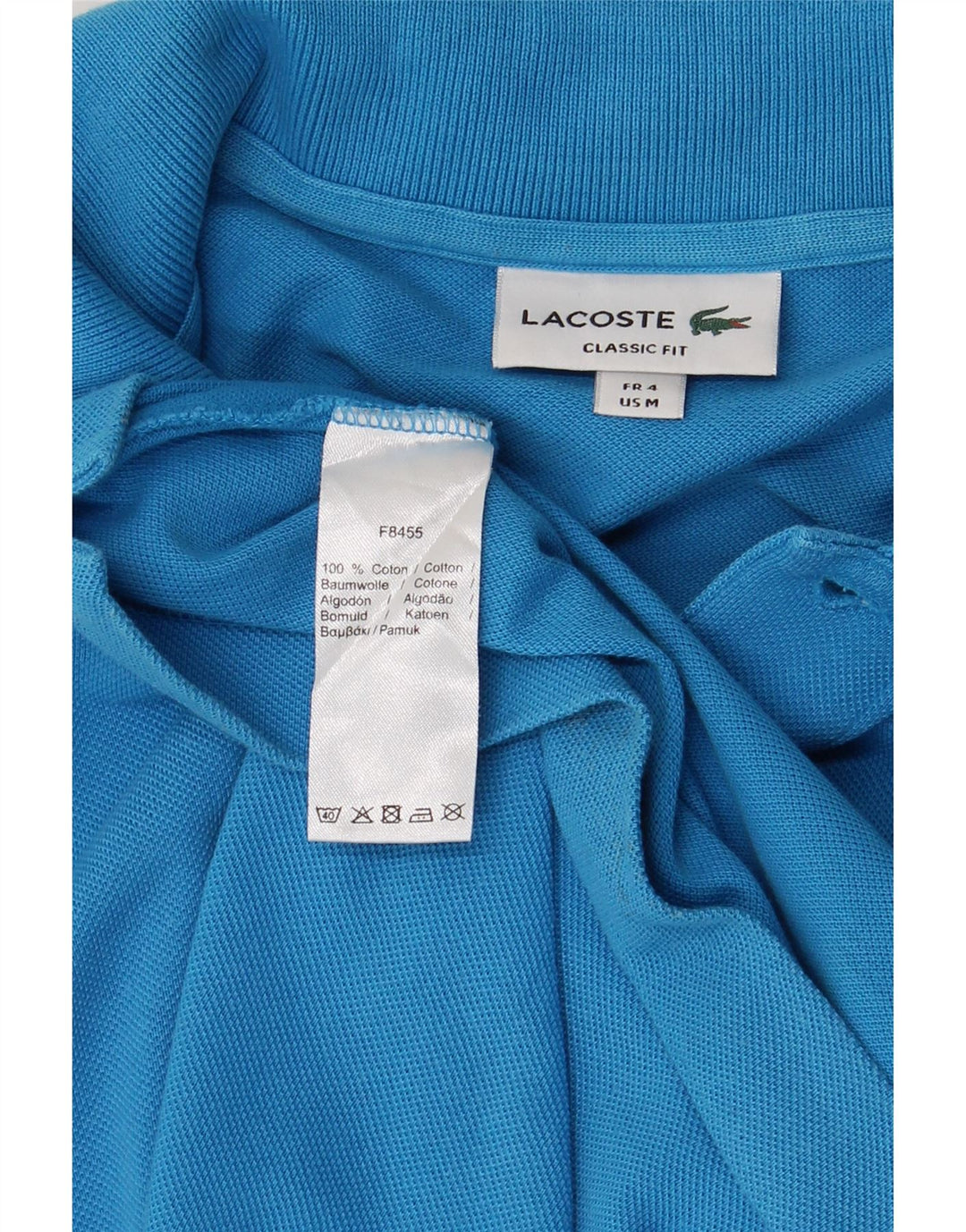 LACOSTE Poloshirt til mænd i klassisk pasform størrelse 4 Medium Blå Bomuld