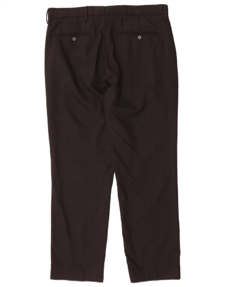 Marks & Spencer Herre Regular Fit Chinobukser W34 L29 Sort uld