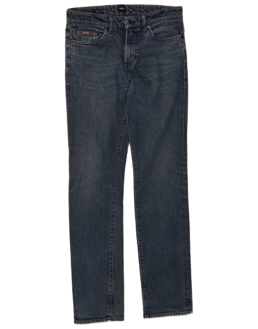 Hugo Boss Herre Slim Jeans W30 L32 Blå Bomuld