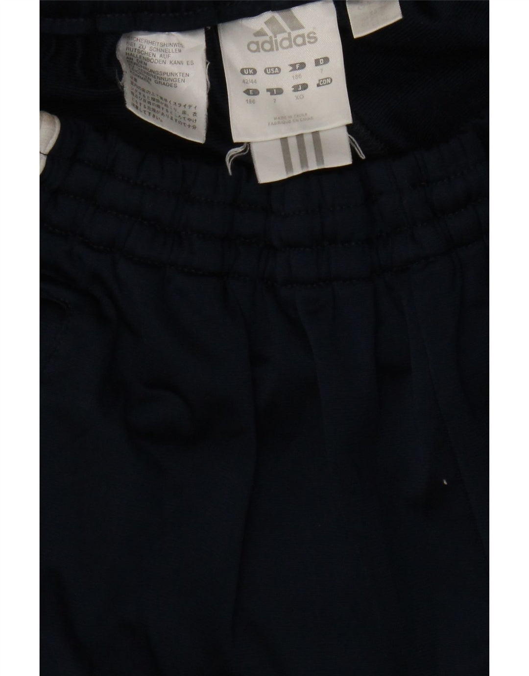 Adidas Træningsdragtsbukser til mænd UK 42/44 Large Navy Blue Polyester