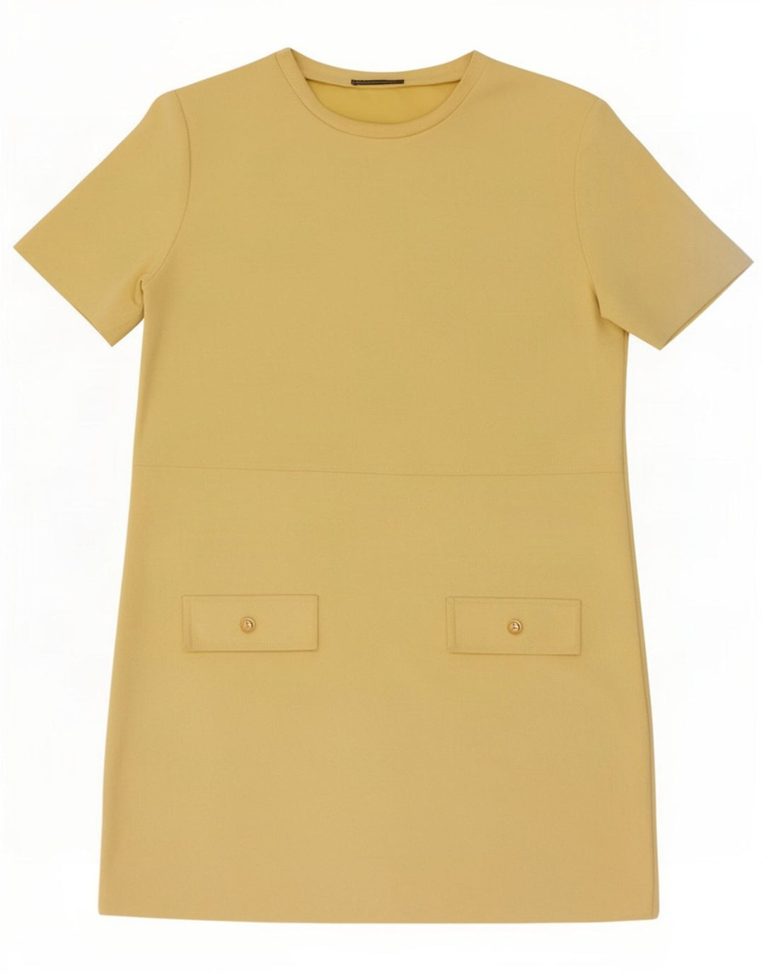Zara Womens Shift Dress UK 14 Medium Yellow