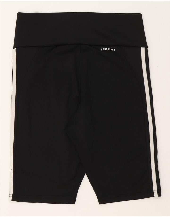 ADIDAS Womens Aeroready Sport Shorts UK 12/14 Medium  Black Polyester